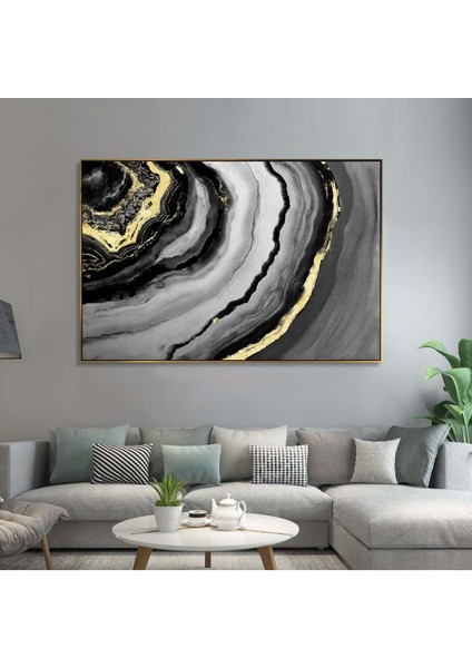 Soyut Büyük Boy El Yapımı Yağlı Boya Tablo 115X85CM