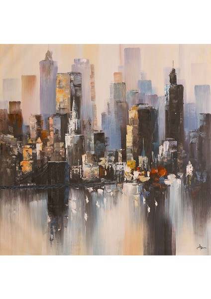 Deniz Büyük Boy El Yapımı Yağlı Boya Tablo 116X115CM fiyatları