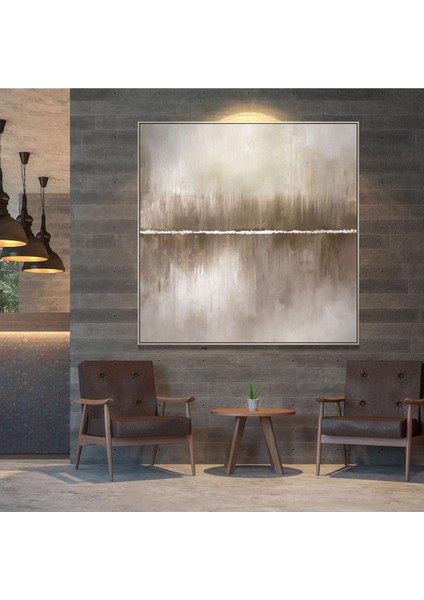 Modern Büyük Boy El Yapımı Yağlı Boya Tablo 115X115CM