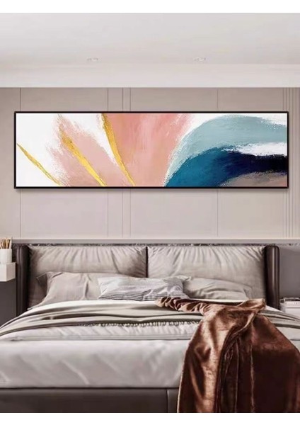 Yatak Odası El Yapımı Yağlı Boya Tablo 165X65CM