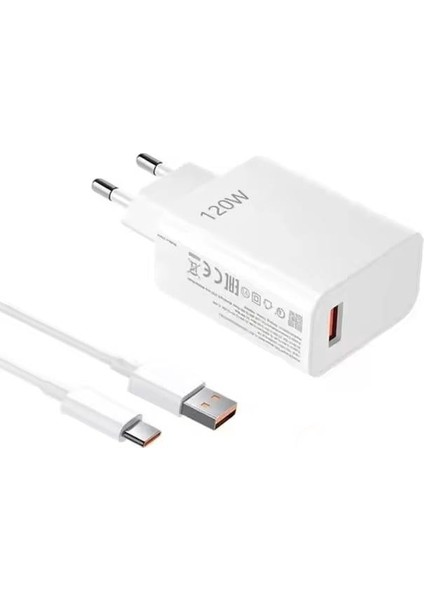 Poco F4 Gt Uyumlu 120W Turbo Süper Hızlı Şarj Aleti Cihazı Seti