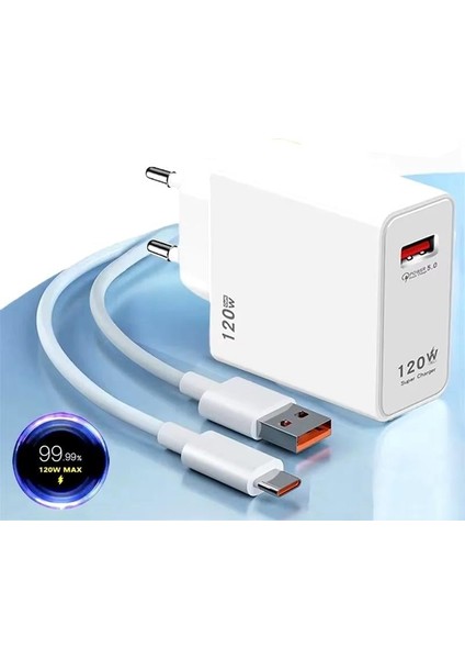 Poco F4 Gt Uyumlu 120W Turbo Süper Hızlı Şarj Aleti Cihazı Seti