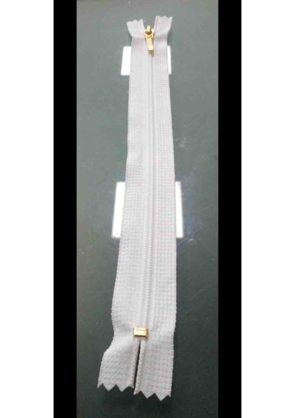 25 cm 1 Adet Dipli Ince Diş Plastik Ykk Fermuar Beyaz Renk modelleri