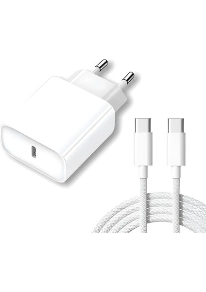 Casper Vıa X30 / Vıa X30 Plus Uyumlu 35W Type-C Hızlı Şarj Aleti Seti Beyaz
