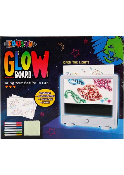 Karanlıkta Parlayan Sihirli Yazı Tahtası ile Çizimlerin Canlansın! fırsatları