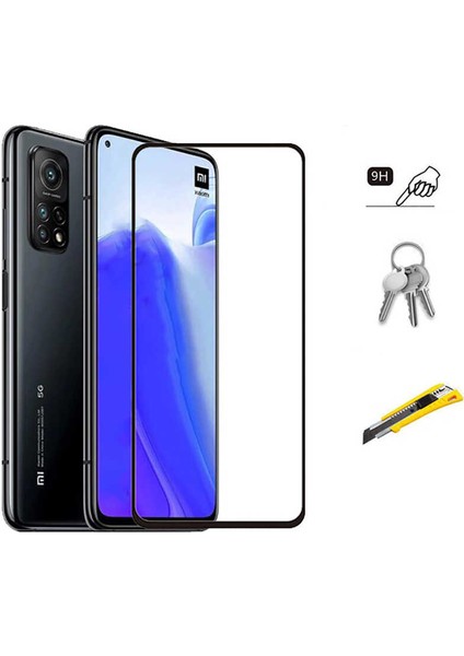 Mi 10T Pro 5g Ekran Koruyucu 5d Temperli Cam Koruma Siyah