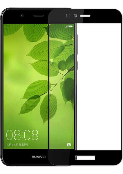 Huawei Y7 2018 Ekran Koruyucu 5d Temperli Cam Koruma Siyah