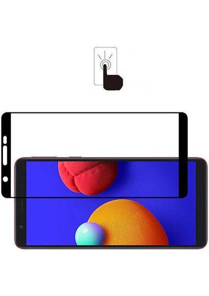 Galaxy A01 Core Ekran Koruyucu 5d Temperli Cam Koruma Siyah