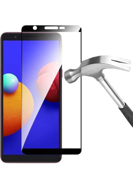 Galaxy A01 Core Ekran Koruyucu 5d Temperli Cam Koruma Siyah