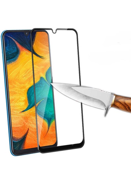 Galaxy M30S Ekran Koruyucu 5d Temperli Cam Koruma Siyah
