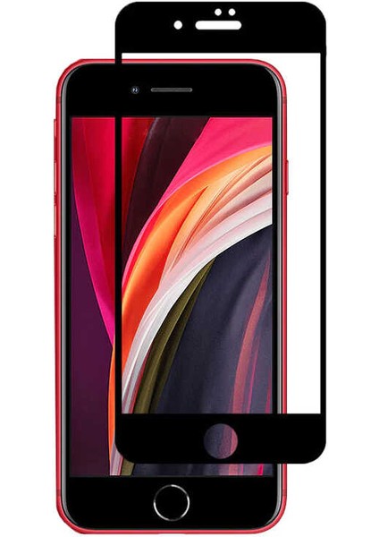 Apple iPhone Se 2020 Ekran Koruyucu Dias Cam Ekran Koruyucu Siyah