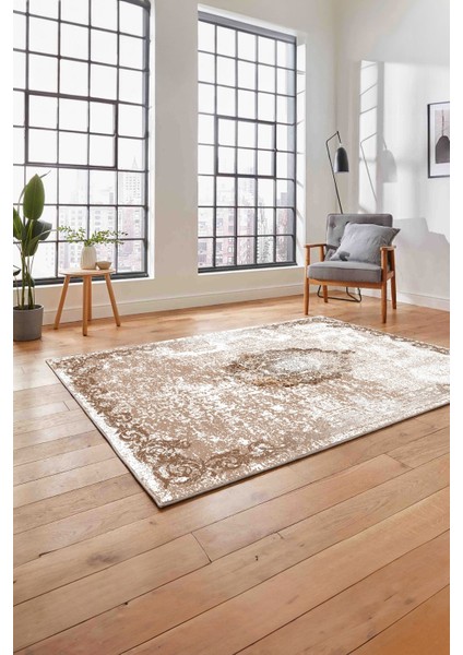 Baskılı Klasik Dekoratif Model Yıkanabilir Kaymaz Yolluk Mutfak Salon Halısı, Klasik-49-Kahve, fiyatları