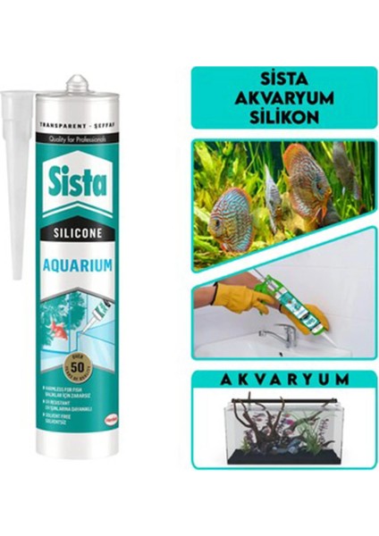 Akvaryum Silikon Şeffaf 310 ml