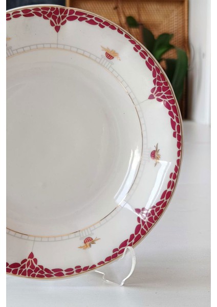 F. Bone China Ingiliz Porselen Pasta Tabağı modelleri
