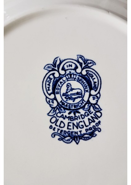 Royal Sphinx Maastricht Cambridge Eski Ingiltere Vintage Yemek Tabağı fırsatları