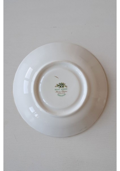 Trıllıum Bone China England Çay Tabağı Yeşil Pembe