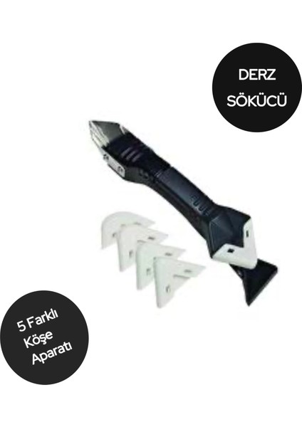Derz Dolgu Kazıyıcı , Silikon Sökme ve Uygulama Aparatı , Fayan Arası Onarım Aleti