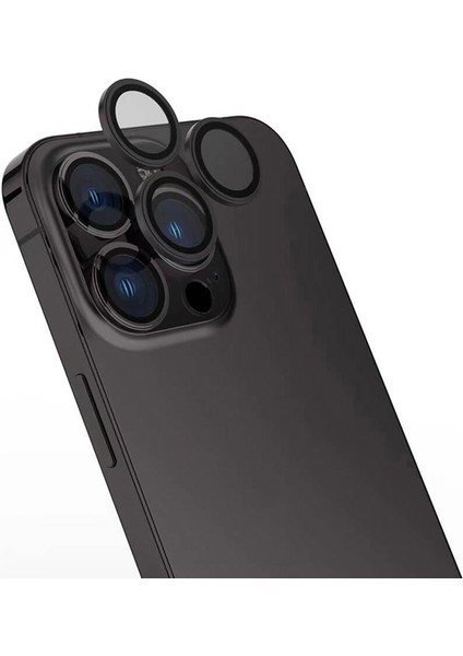 Apple iPhone 16 Pro Max Cl-15 Parmak Izi Bırakmayan Anti-Reflective Kamera Lens Koruyucu