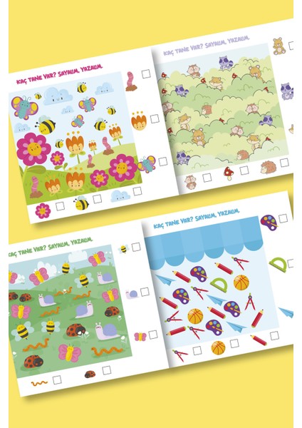 Kaç Tane Var? Sayma Kitabı - 4+ Yaş Aktivite Kitabı - Okul Öncesi Etkinlik fiyatları