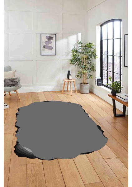 Dijital Lazer Kesim Sade Model Yıkanabilir Kaymaz Yolluk Mutfak Salon Halısı, Lazer-38-Gri, fiyatları