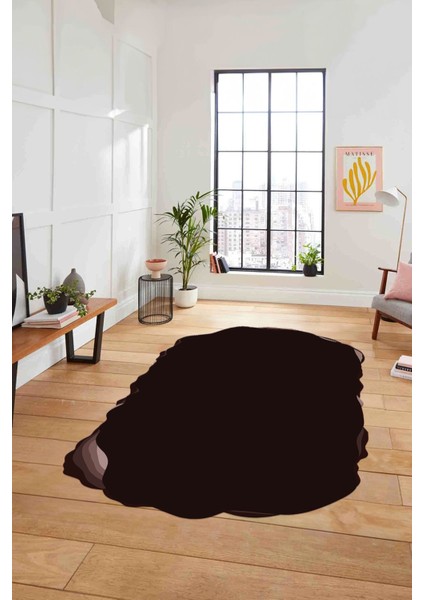 Dijital Lazer Kesim Sade Model Yıkanabilir Kaymaz Yolluk Mutfak Salon Halısı, Lazer-38-Bordo, modelleri