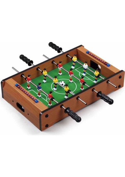 Masaüstü Portatif Taşınabilir Ahşap Orta Boy Futbol Langırt Oyun Seti 51X31X9.3CM