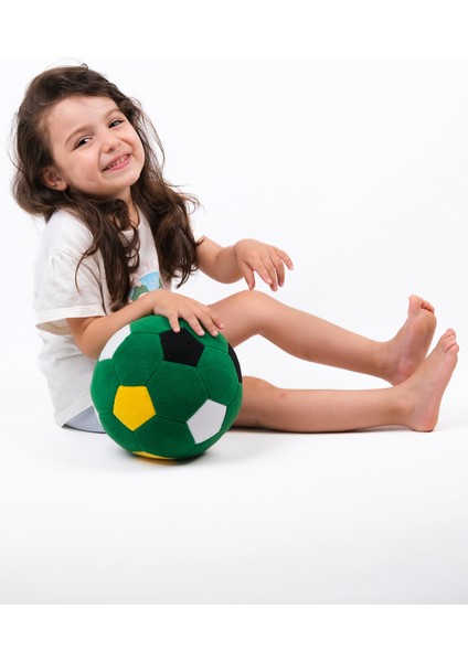 Peluş Oyuncak Top Sparka Peluş Taraftar Futbol Topu 20CM - Yeşil fiyatları