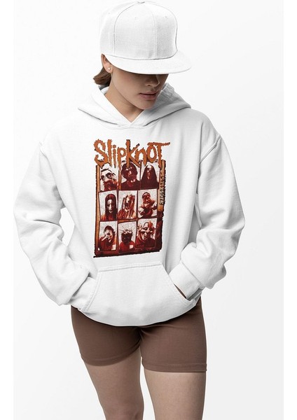 Slipknot Baskılı Unisex Oversize Müzik Grubu Hoodie fiyatları