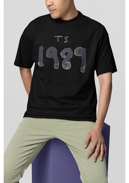T. S. 1989 Baskılı Unisex Tişört, Oversize Şarkıcı Taylor Swift Tişört