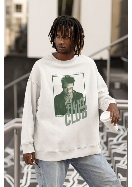 Fight Club Tyler Durden Baskılı Unisex Oversize Film Sweatshirt