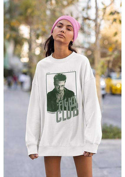 Fight Club Tyler Durden Baskılı Unisex Oversize Film Sweatshirt