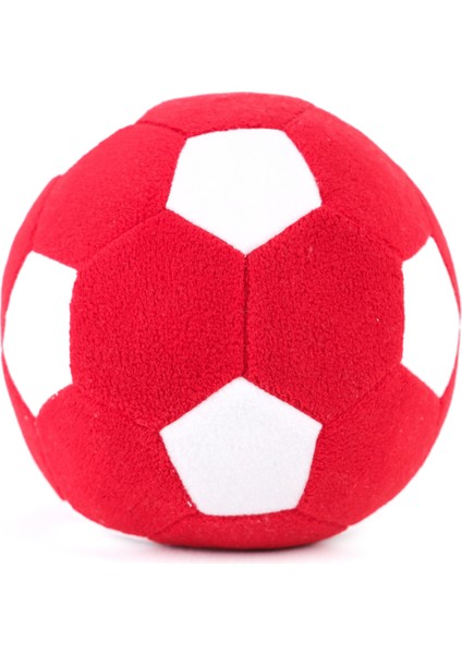 Peluş Oyuncak Top Sparka Peluş Taraftar Futbol Topu 20CM – Kırmızı Beyaz