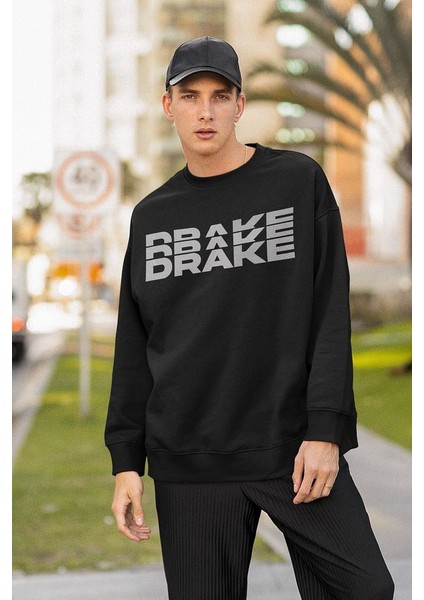 Drake Şarkıcı Baskılı Unisex Oversize Rapper Sweatshirt