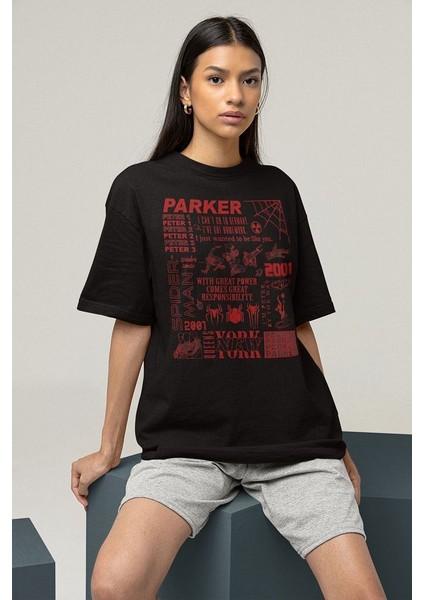 Peter Parker 2001 Spider-Man Baskılı Unisex Oversize Marveel Tişört fiyatları