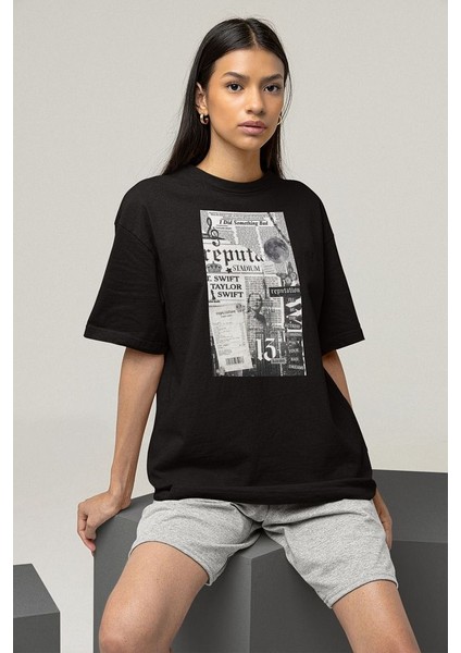 I Did Something Bad Taylor Swift Baskılı Unisex Oversize Tişört