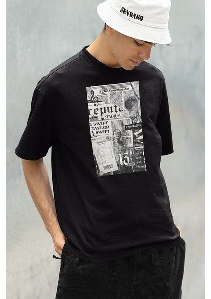 I Did Something Bad Taylor Swift Baskılı Unisex Oversize Tişört