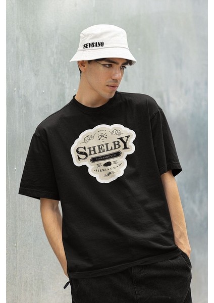 Shelby Company Limited Birmingham Baskılı Unisex Peaky Blinders Oversize Tişört