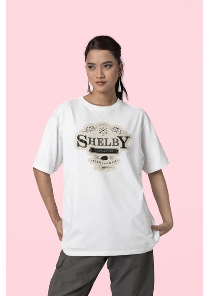 Shelby Company Limited Birmingham Baskılı Unisex Peaky Blinders Oversize Tişört fiyatları
