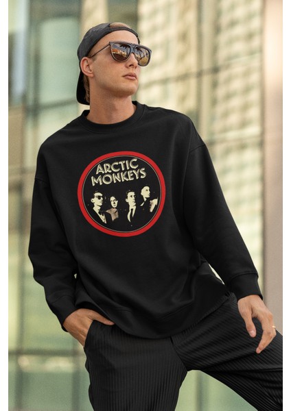 Arctic Monkeys Baskılı Unisex Sweatshirt, Oversize Müzik Grubu Sweatshirt