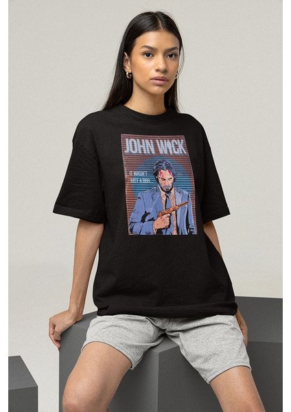It Wasnt Just A Dog John Wick Baskılı Unisex Oversize Film Tişört fiyatları