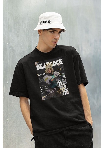 Valorant Deadlock Karakter Baskılı Unisex Oversize Tişört