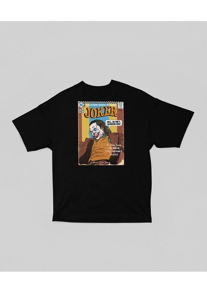 Joker Dergi Kapağı Baskılı Unisex Oversize Tişört