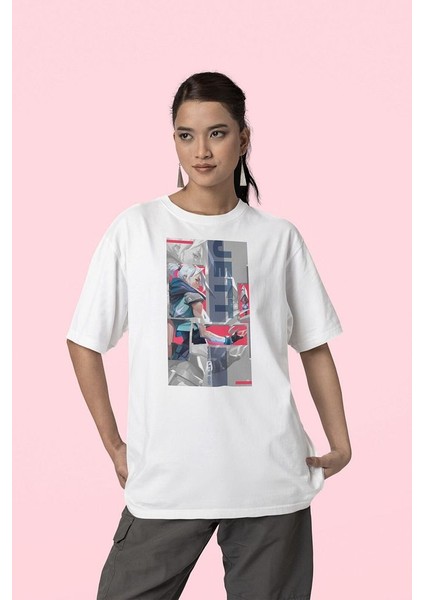 Cool Lets Go Jett Baskılı Unisex Oversize Valorrant Tişört fiyatları