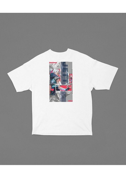 Cool Lets Go Jett Baskılı Unisex Oversize Valorrant Tişört modelleri