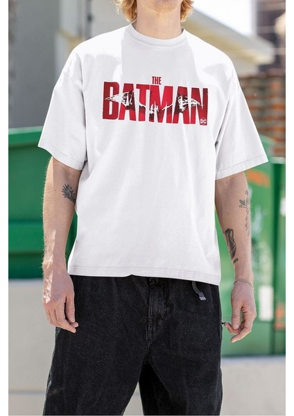 The Batman Dc Karakter Baskılı Unisex Oversize Tişört