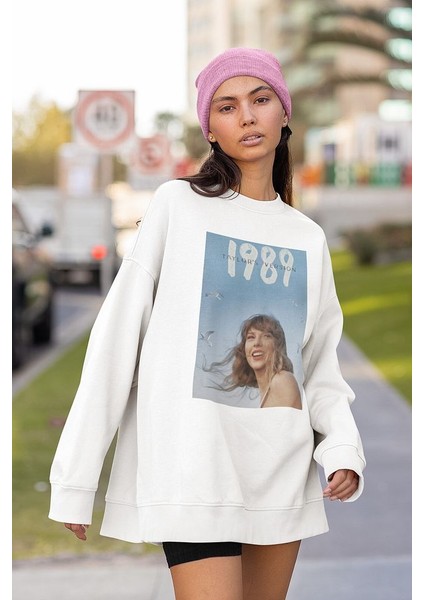 Taylor's Version 1989 Baskılı Unisex Oversize Şarkıcı Sweatshirt