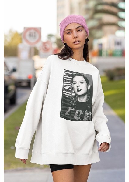 Taylor Swift Red Baskılı Unisex Oversize Şarkıcı Sweatshirt
