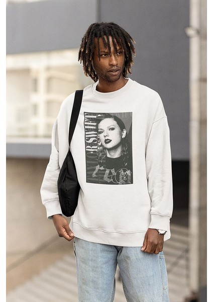 Taylor Swift Red Baskılı Unisex Oversize Şarkıcı Sweatshirt