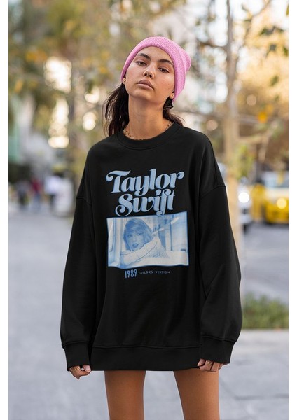 Taylor Swift 1989 Baskılı Unisex Oversize Şarkıcı Sweatshirt