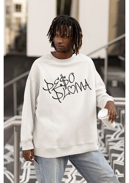 Peso Pluma Rapper Baskılı Unisex Oversize Sweatshirt